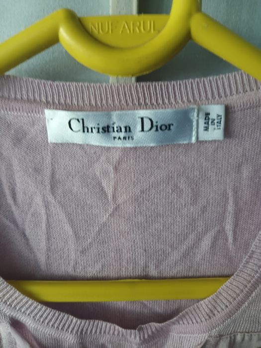 Christian Dior bluza de dama din lana și mătase naturală