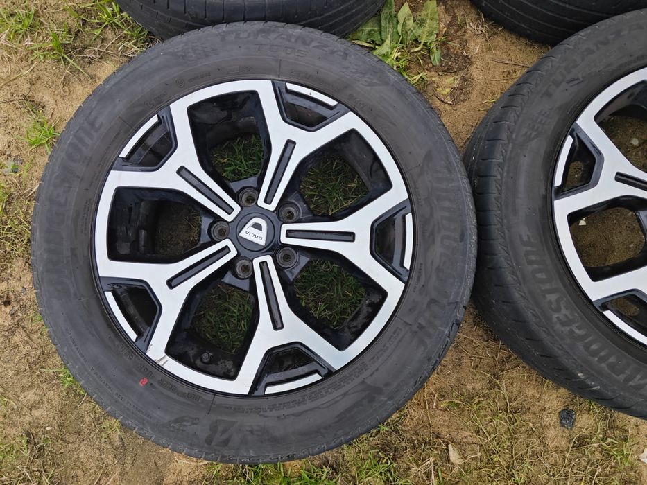 4x Jante Originale din Aluminiu de Dacia Duster pe 17" Negre