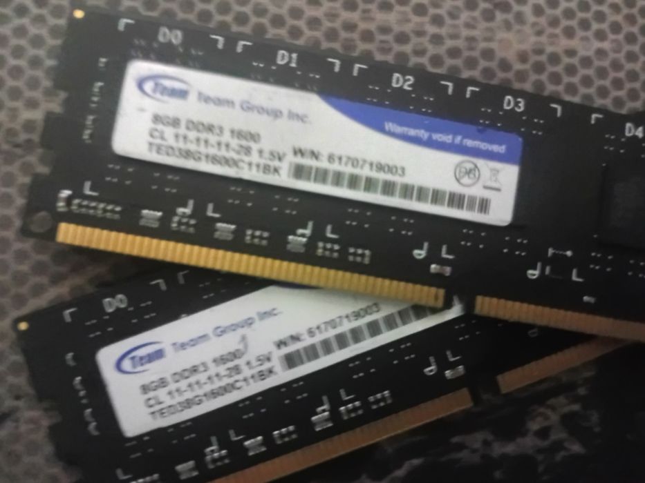 2×8gb ddr3 1600mhz