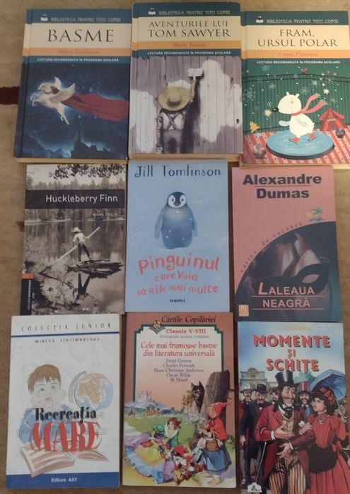 Povești, cărți copii ( 4 cărți 35 lei ); memoratoare