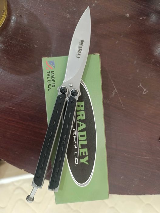 Нож Bradley Kimura black пеперуда balisong butterfly