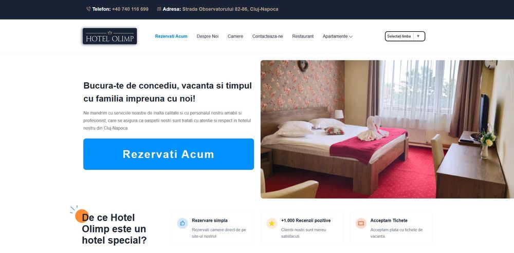 Site de prezentare profesional – modern, rapid, optimizat