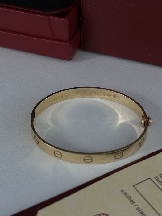 Золотой браслет Cartier 750 пробы