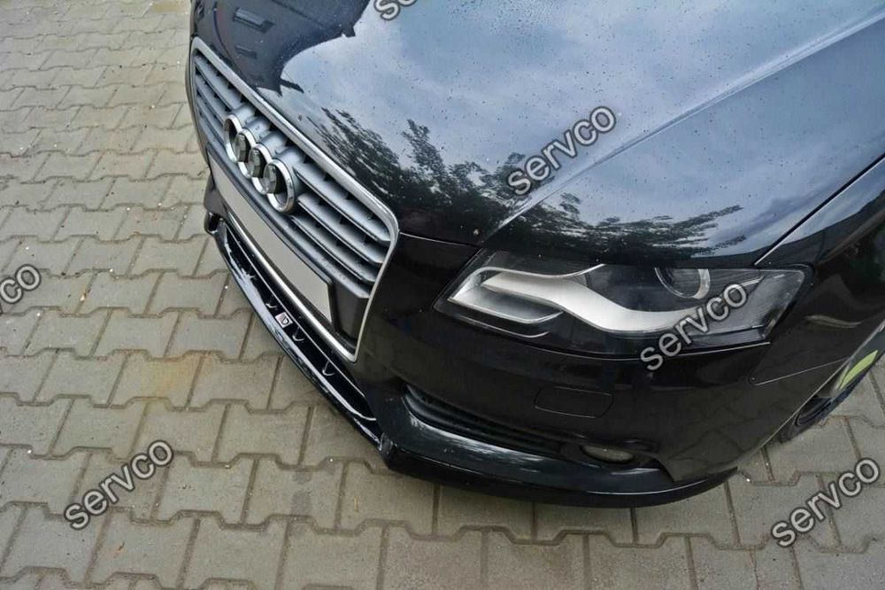 Prelungire splitter bara fata Audi A4 B8 2007-2011 v3 - Maxton Design