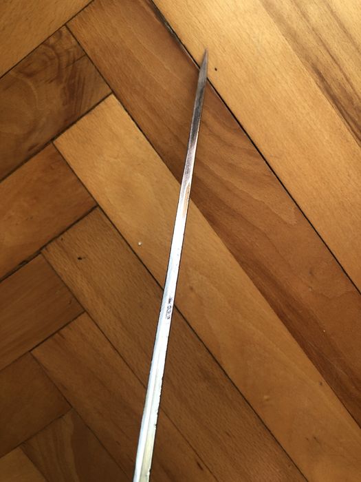 Baston austriac cu sabie interioara,maner metalic cap Franz Josef