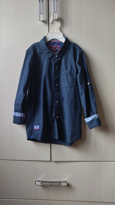 Рубашка на мальчика из 100% хлопка на 4 года