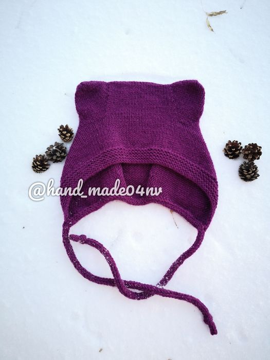 Чепчик "Мишка" ручная работа