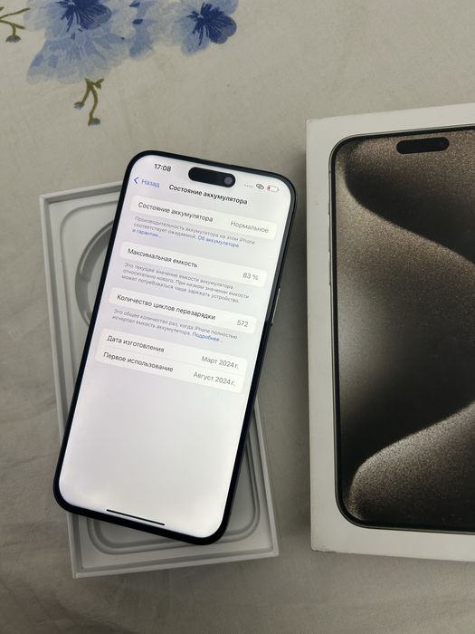 Айфон 15про max iPhone 83% 512гб