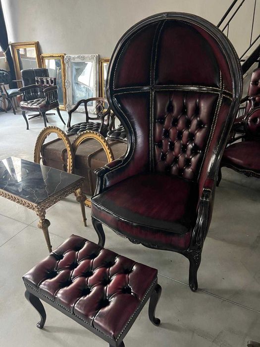 Jilt/Fotoliu baroc+taburet!