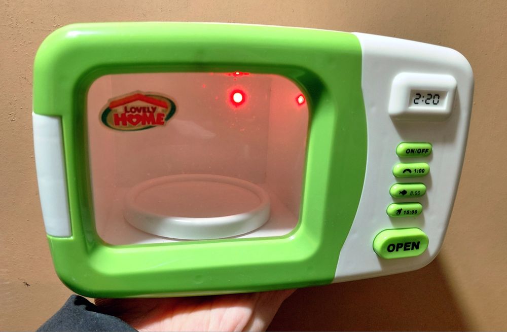 Детска Мини микровълнова печка с въртяща плоча