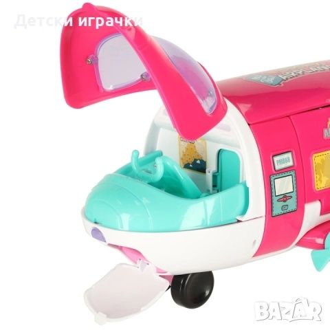Комплект кукла със подвижен самолет и аксесоари