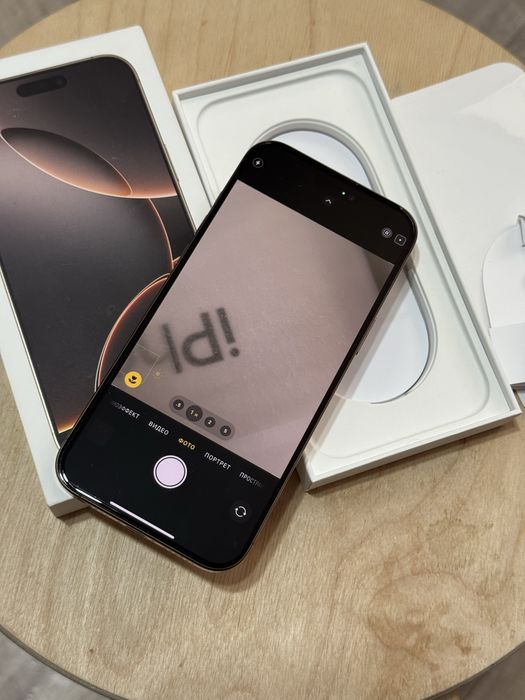  iPhone 16pro max 5G 256gb HX/A EAC desert titanium 70 циклов