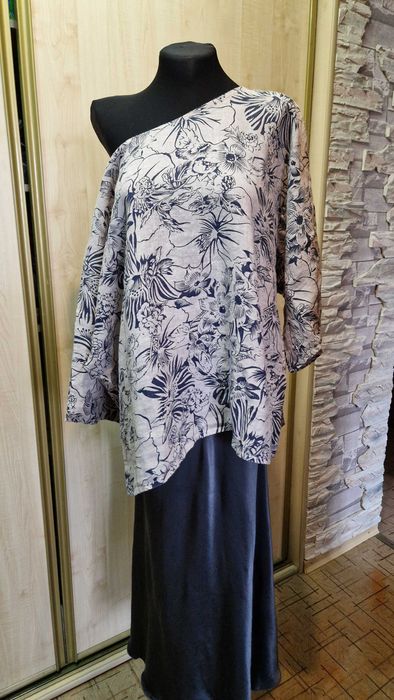 Новая льняная блуза/туника Италия