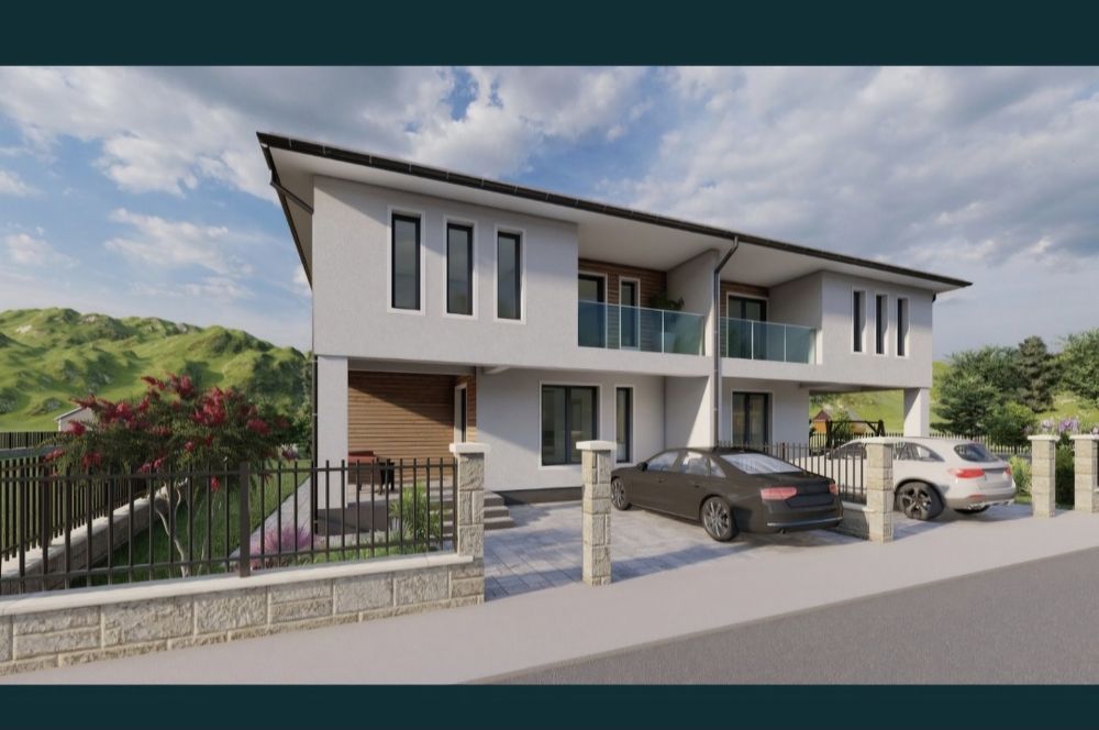 Vand în CHINTENI teren intravilan, 713 mp, cu PROIECT AUTORIZAT-DUPLEX
