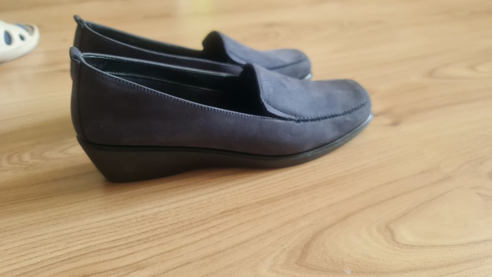 Pantofi casual de dama, noi, comozi, din piele, bleumarin