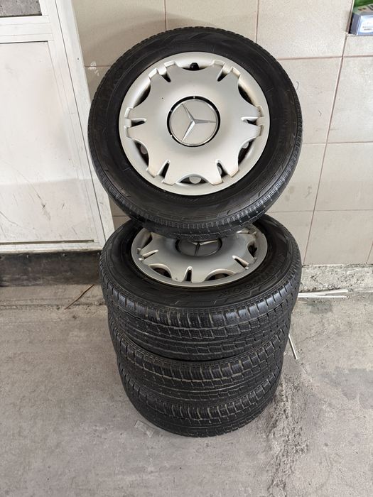 Jante Mercedes + cauciucuri iarnă 205/65R16C  set complet