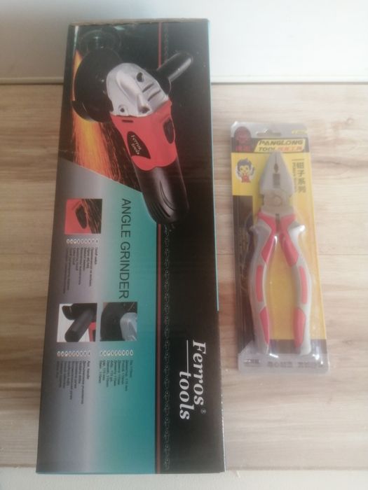 Нов ъглошлайф +клещи нови.