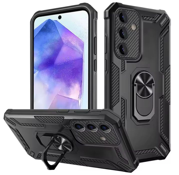 Husa Transform Silicon Inel Suport Samsung S22/S23/S24/S25 Plus Ultra