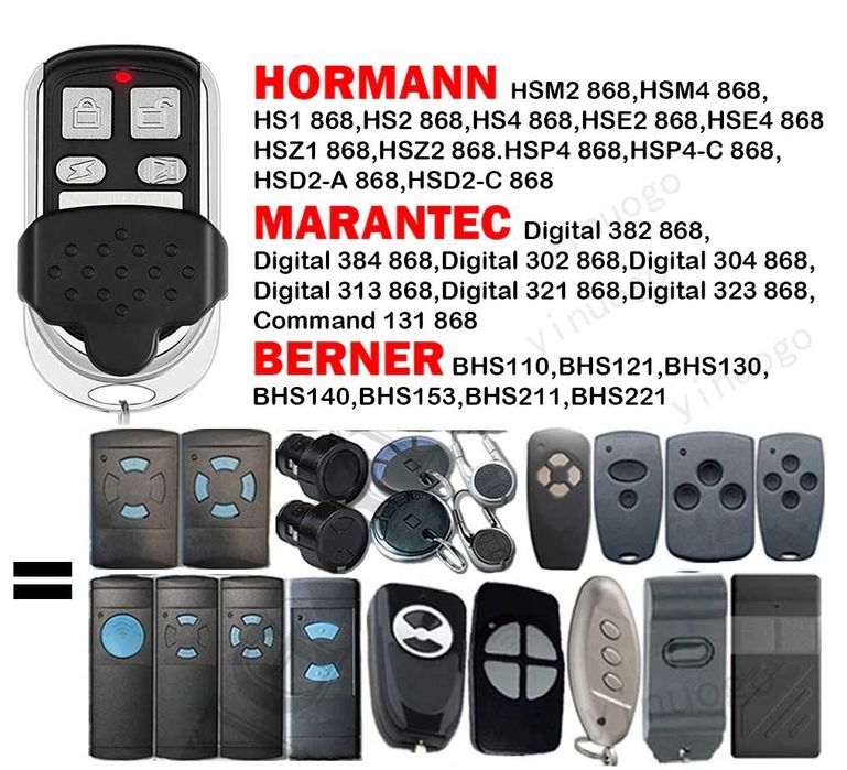 Клониращо универсално дистанционно 433 mhz гараж гаражни врати бариери