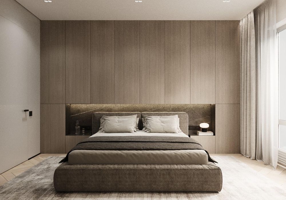 Установка бамбуковых панелей