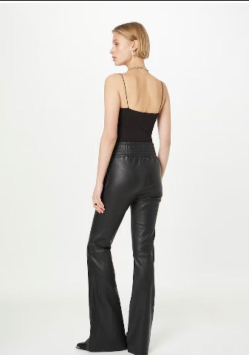 Черен кожен панталон