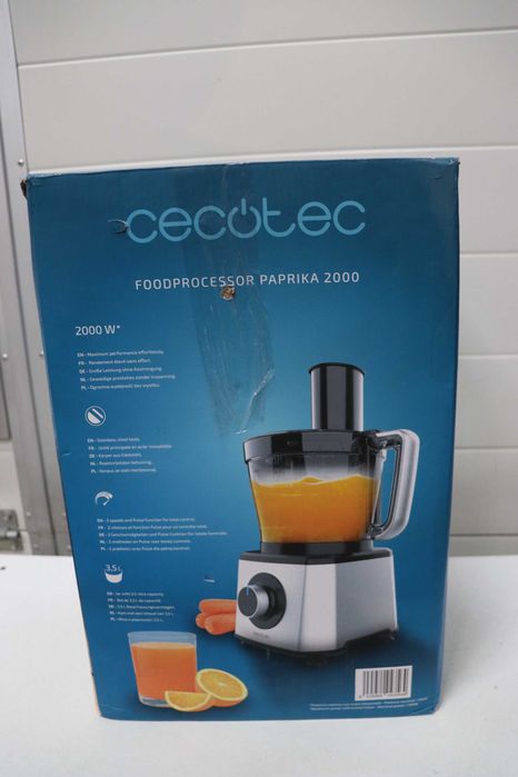 Кухненски робот Cecotec Paprika, 2000W, неръждаема стомана, 3.5L