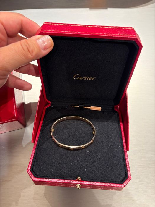 Bratara Cartier Love Aur Rose 17 / 100% orig