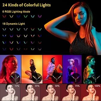 RGB диодно осветление. Фото. Видео. Подкаст. грим. Постоянно осветление. ринг лампа