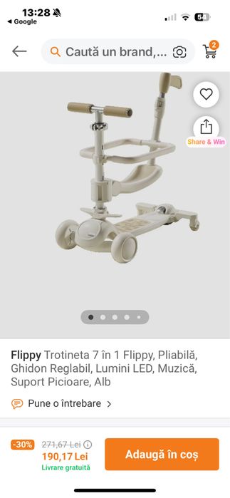 Vând trotinetă multifunctională