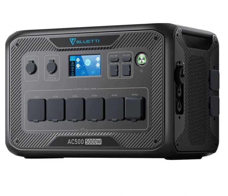 Generator Bluetti AC500 5kW + 2 x B300 sistem complet backup cu incarcare solara pana la 3 kWh