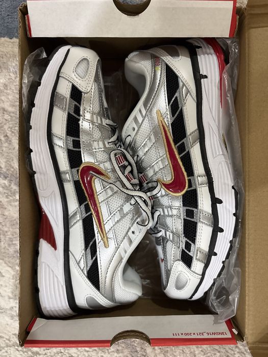 Nike p-6000 серо крассная