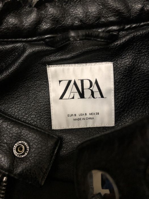 Geaca de piele Zara pentru barbati