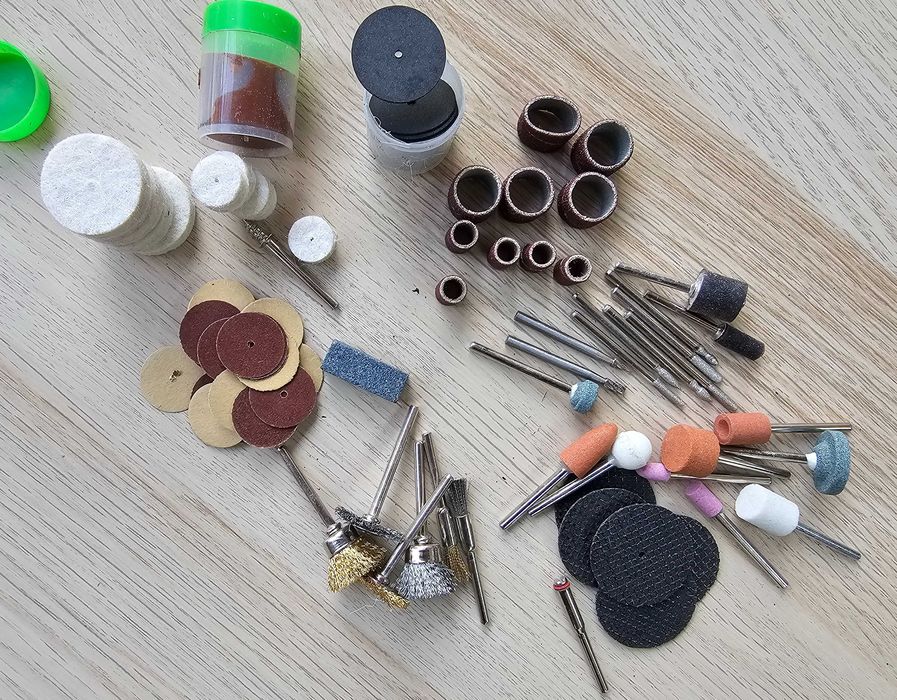 Комплект различни накрайници за шлайфане Дремел бормашина