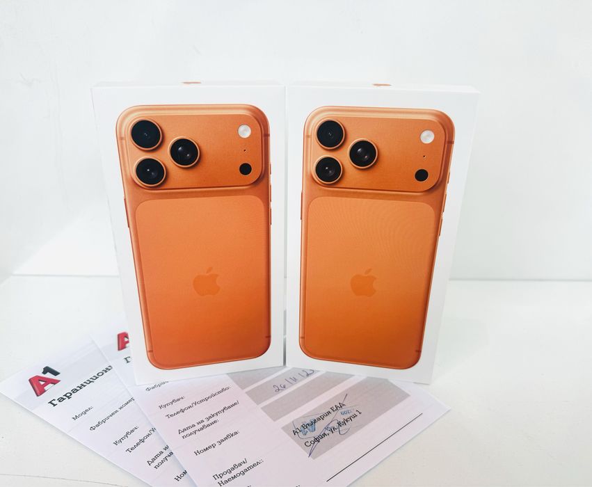 НОВ! iPhone 17 Pro Max 256GB Cosmic Orange ГАРАНЦИЯ 24 Месеца!