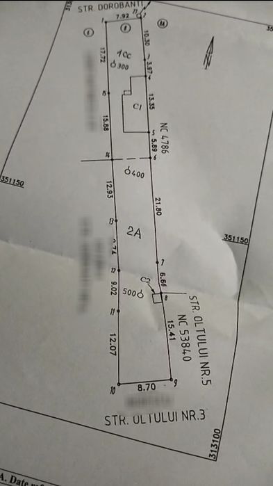 Vând teren intravilan, central, Str. Dorobanti,  in Dr. Tr.Severin