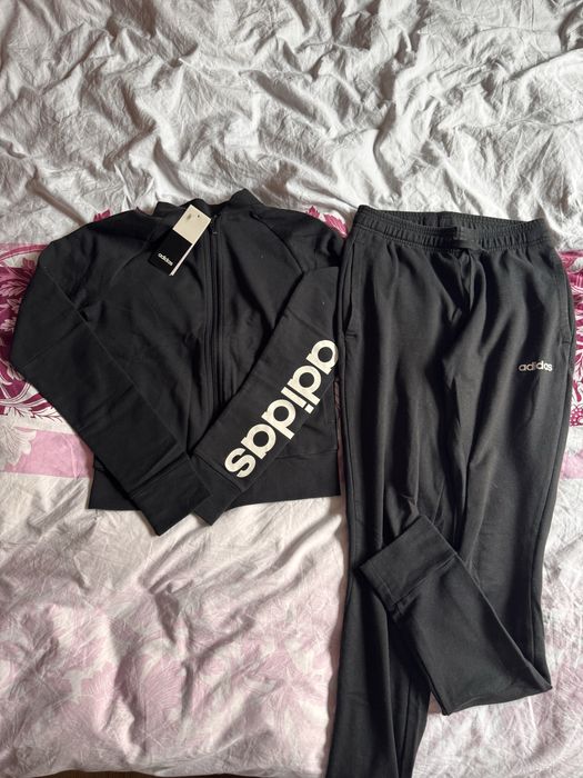 adidas Екип WTS NEW CO MARK нов 2xs розов комплект с/м