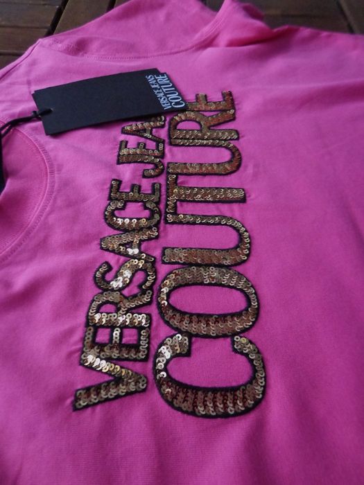 Дамска тениска Versace Jeans Couture Sequin logo T-shirt