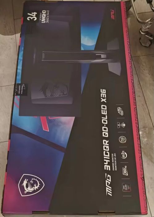 MSI MPG 341CQR QD-OLED X36 — 34” игровой монитор 5го покол. под заказ!