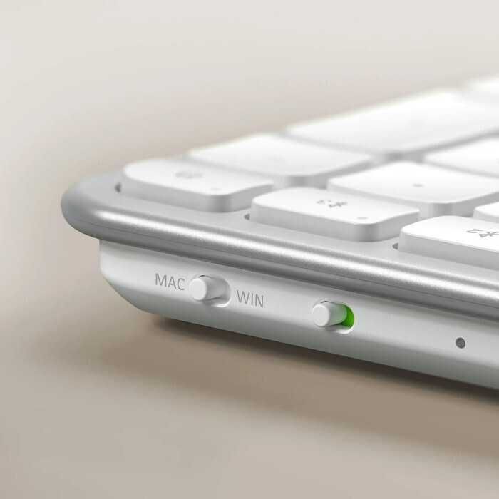 Tastatură Wireless Satechi Slim EX3, Alba