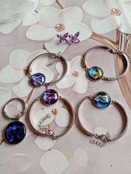 Магнитна гривна,2 бр-27 лв,Гривни със зодии,с лунен камък,аметист