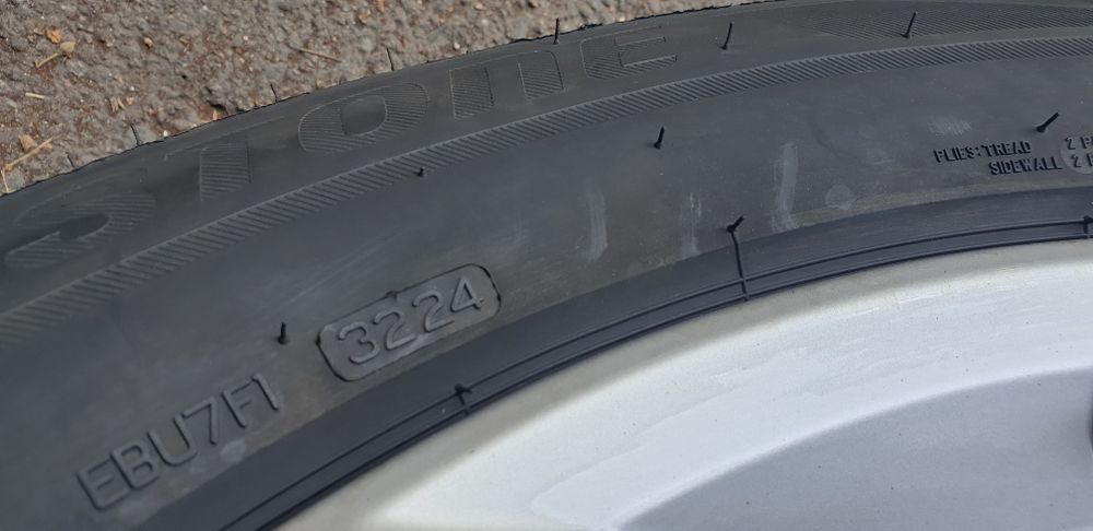 4 Roti Alu 255/55/19  Q7 Bridgestone Dot 2024 IARNĂ M+S  imp.Germ.