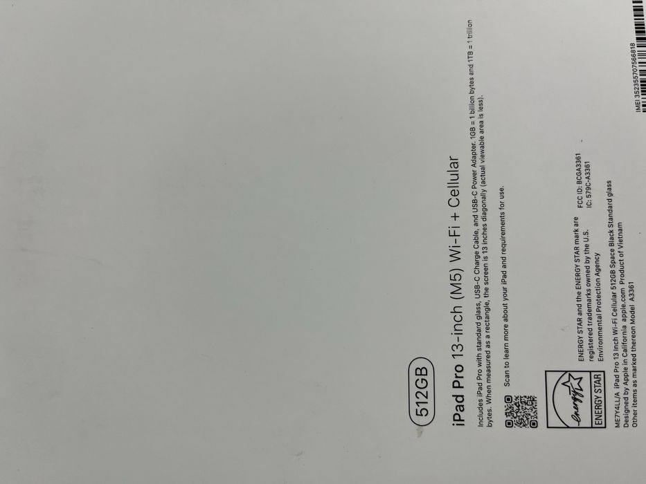 iPad Pro 13" (M5) 512гб 100%