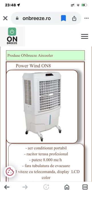 Racitor terasă evaporativ   "ONBREEZE"