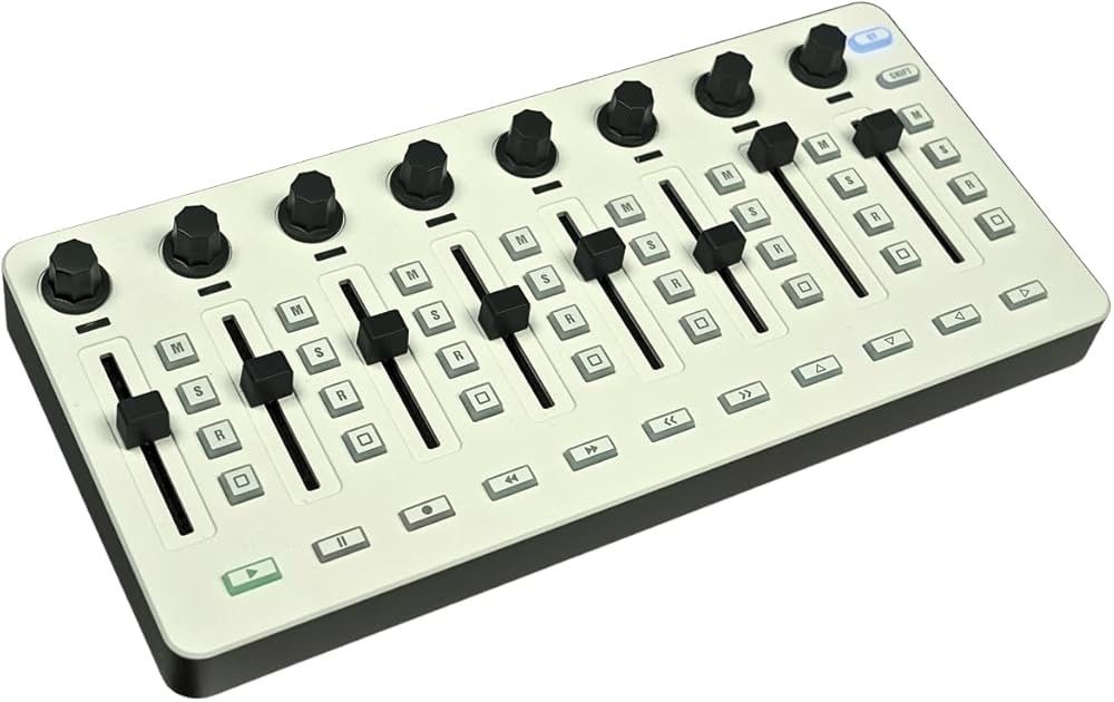 Mixer M-Vave SMC - Controler/mixer MIDI wireless Bluetooth cu 8 encodere, alimentat prin baterie și USB