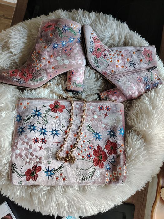 Комплект италиански боти с чанта primadonna