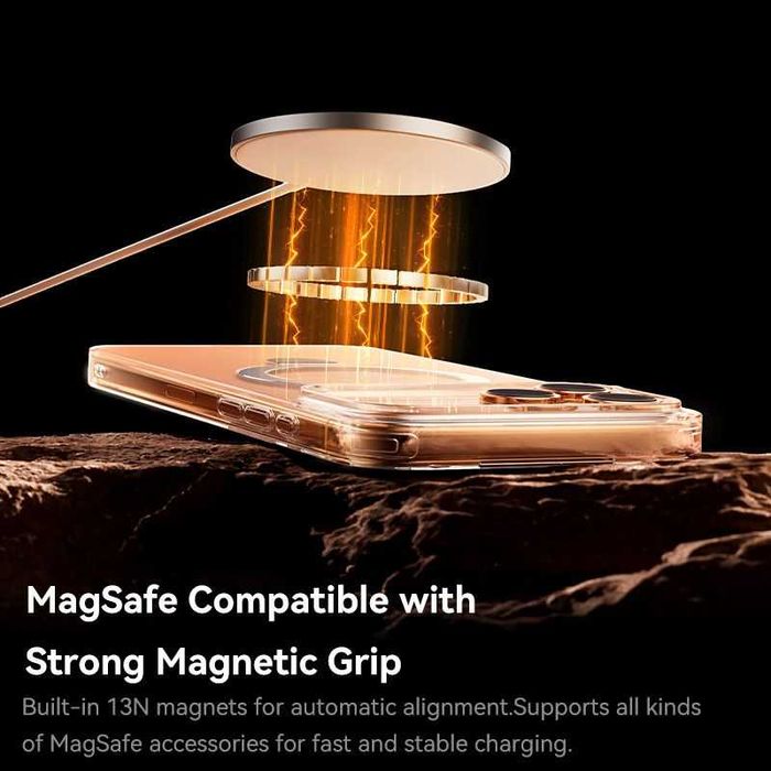 Калъф Baseus HoopRing Magnetic + stand за iPhone 17 Pro, iPhone 17 Pro MAX, iPhone 17