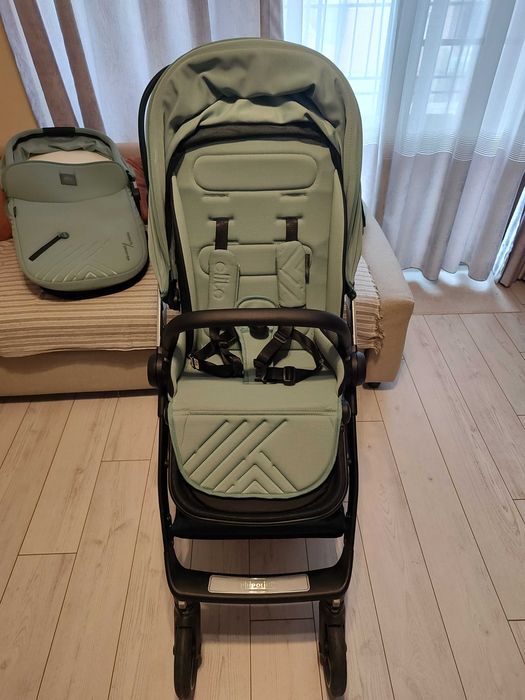 Бебешка количка 3 в 1 Chipolino - Елит, мента