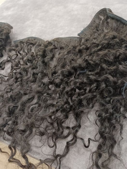 Естествена коса къдрава зашита