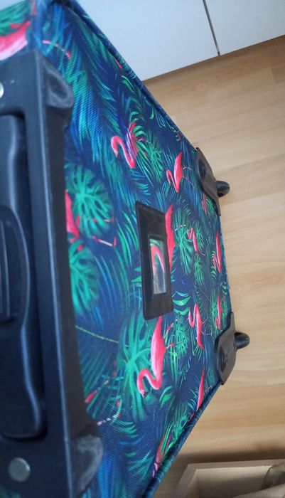 Troler mic imprimeu flamingo