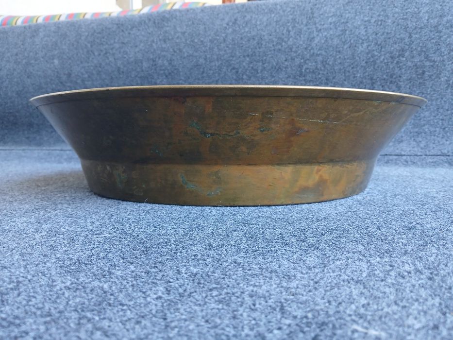 Таз латунный, старинный.